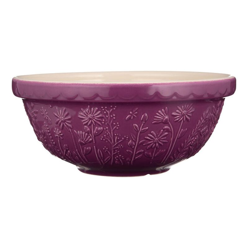 Mason Cash In The Meadow Mixing Bowl 26cm - Purple Daisy image number 0